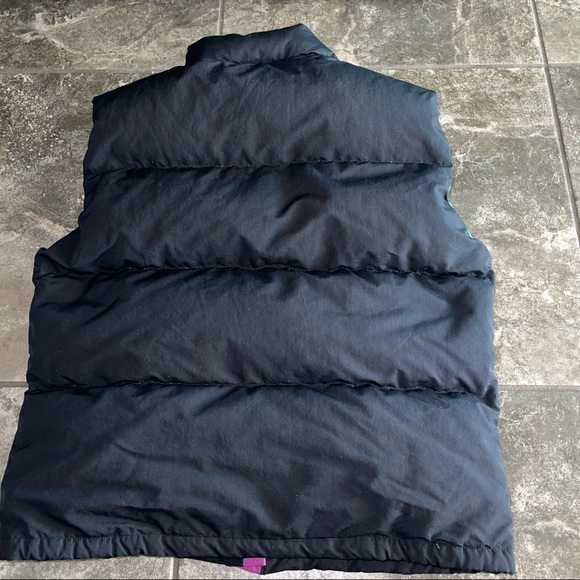 The North Face Down Puffer Vest Black Teal Purple Womens M - Picture 10 of 11
